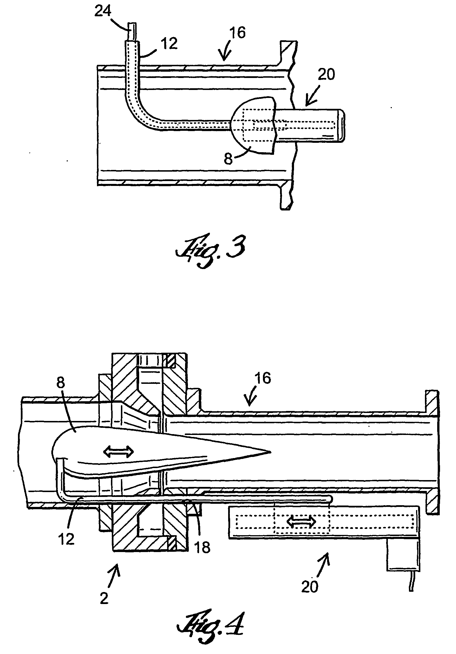 Arragement for mixing a first and a second gas flow