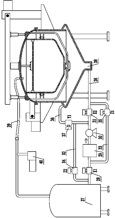 Upper driving type no-clean vacuum fryer