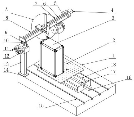 Plate multi-azimuth adjusting laser welding platform