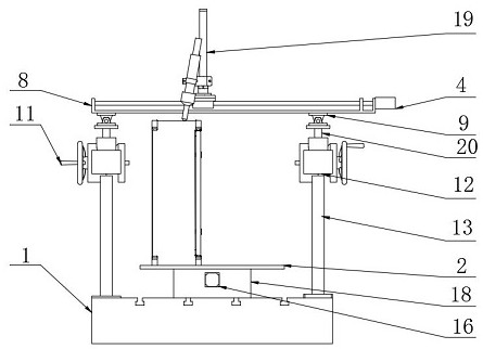 Plate multi-azimuth adjusting laser welding platform