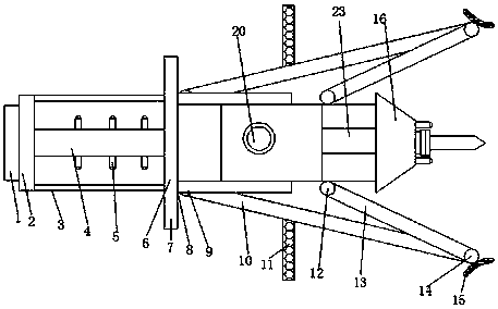 Adjustable lip opening device for stomatologist