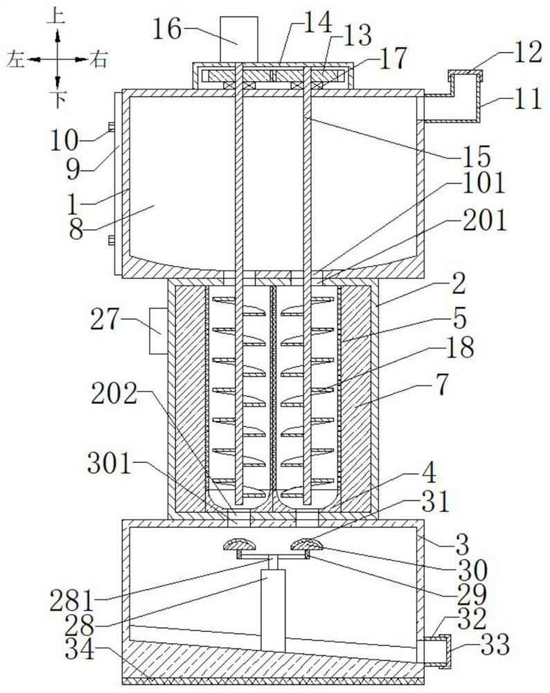 A high-efficiency air purification device that can automatically adjust the amount of molecular sieve