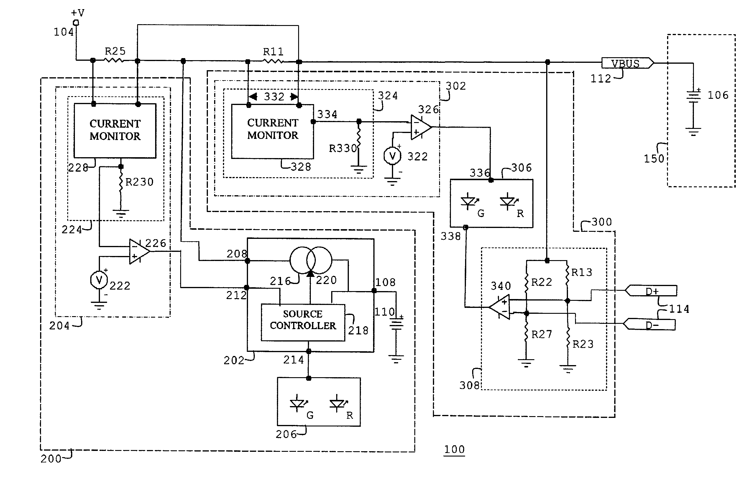 Battery charger for a handheld computing device and an external battery