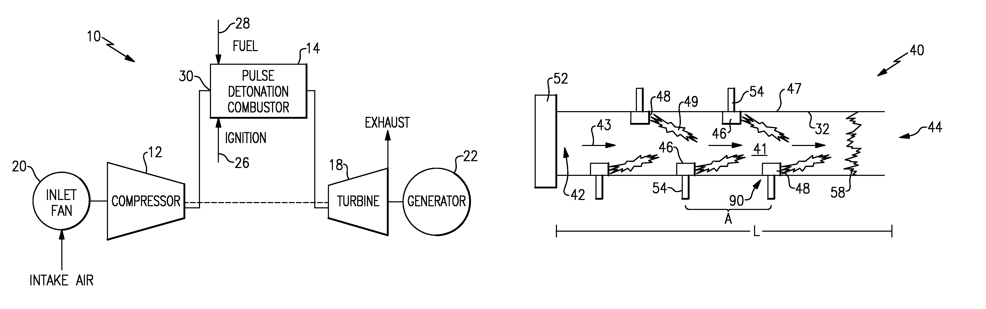 Integrated deflagration-to-detonation obstacles and cooling fluid flow