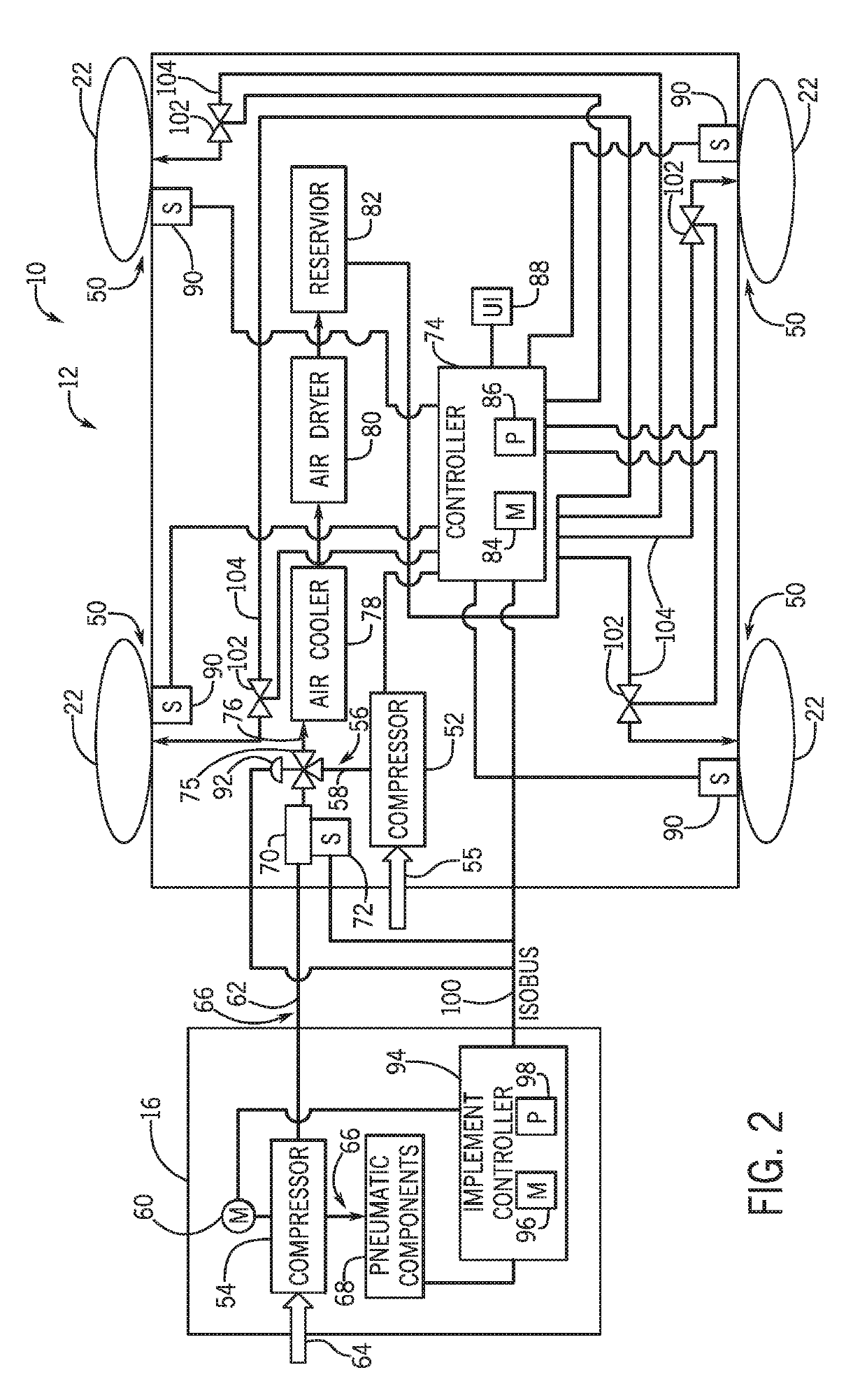 Combination air supply system and method