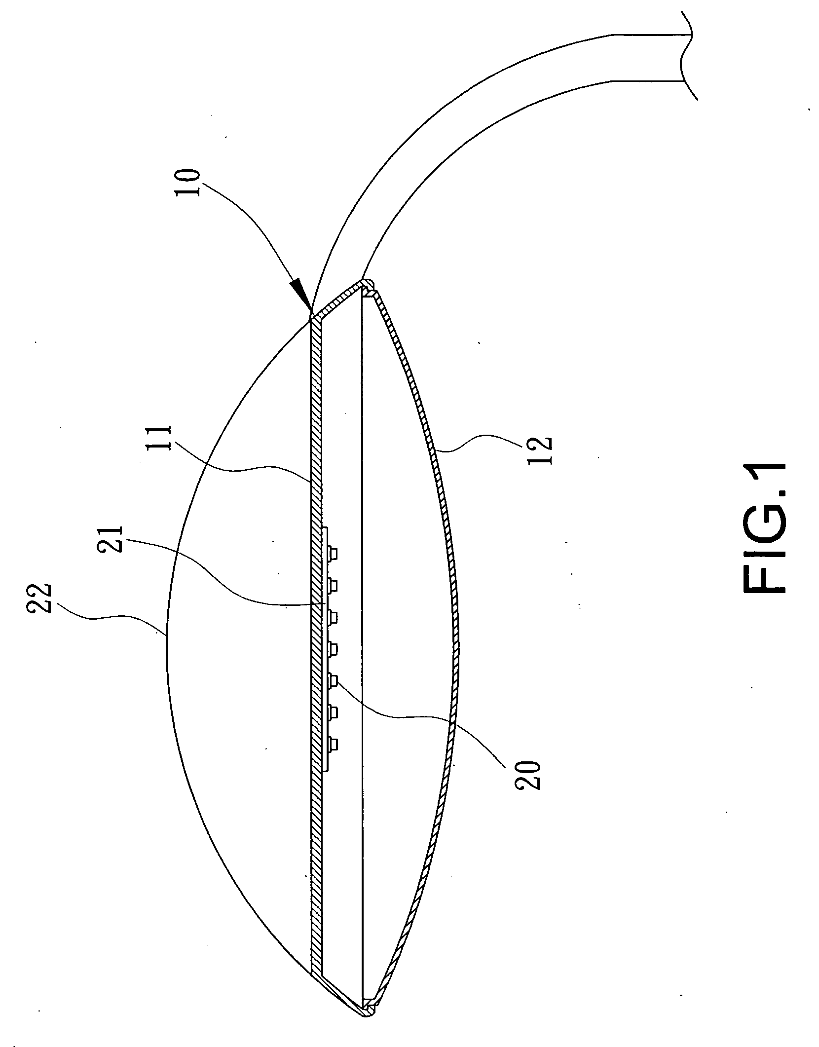 Street light with heat dispensing device