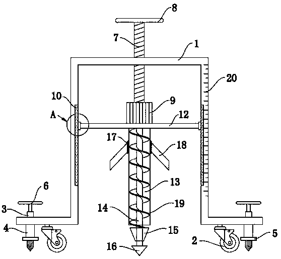 Soil sample collecting device for geological exploration