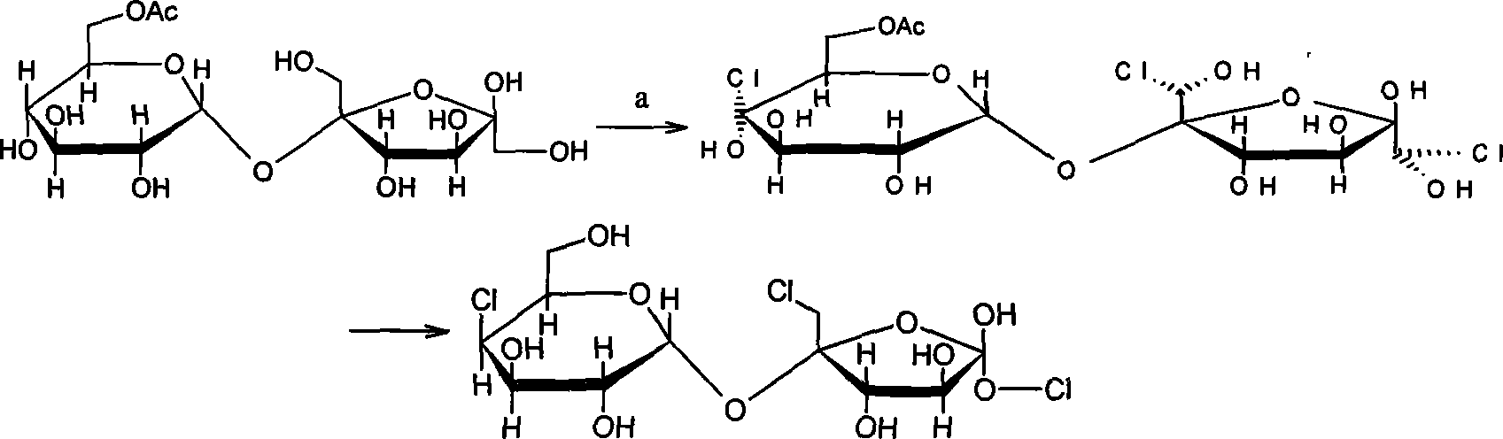 Chlorination method for trichlorosucrose preparation