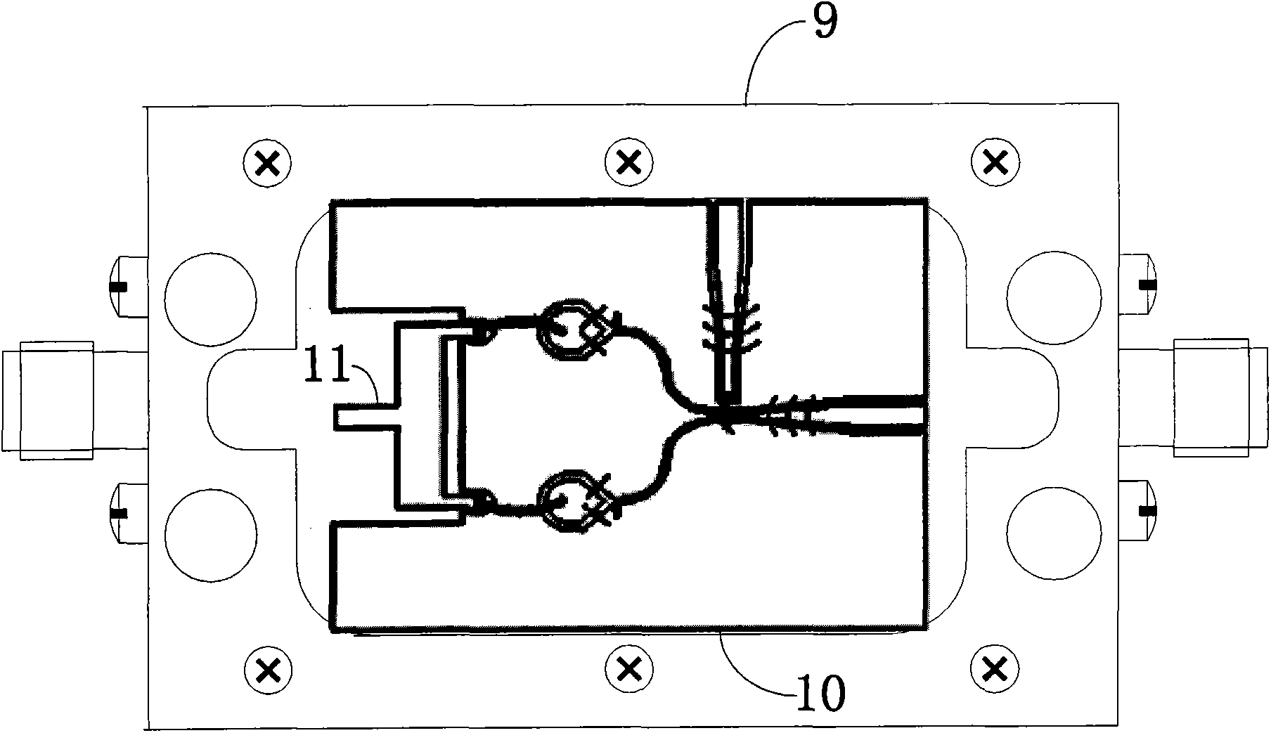 Double balanced mixer device