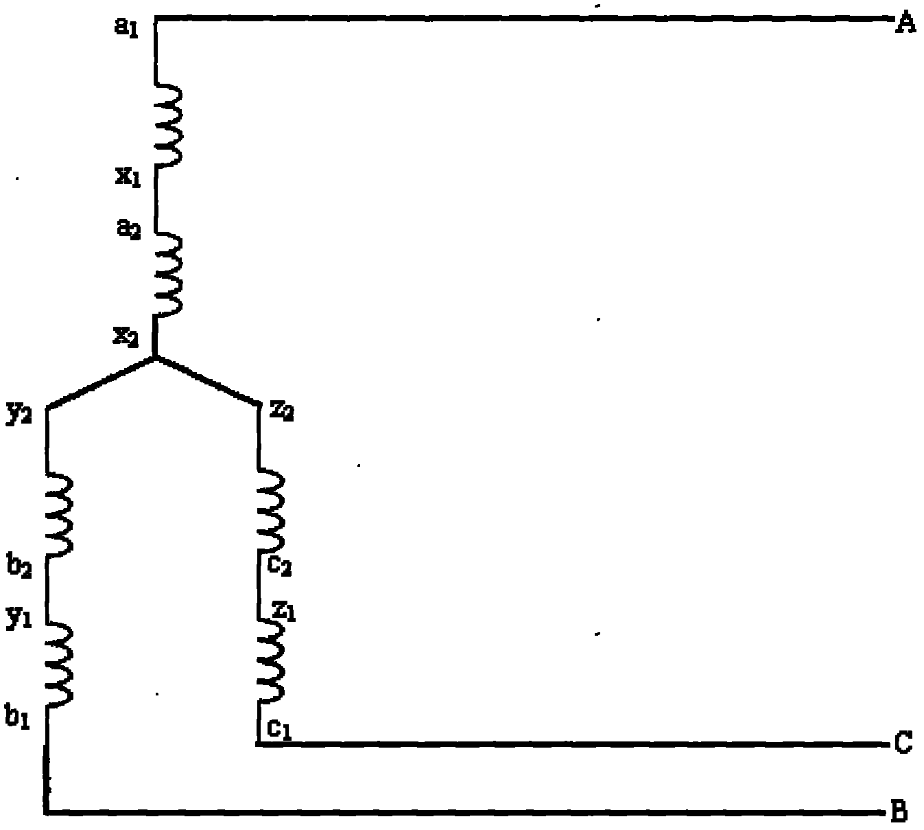 Variable-speed three-phase asynchronous motor