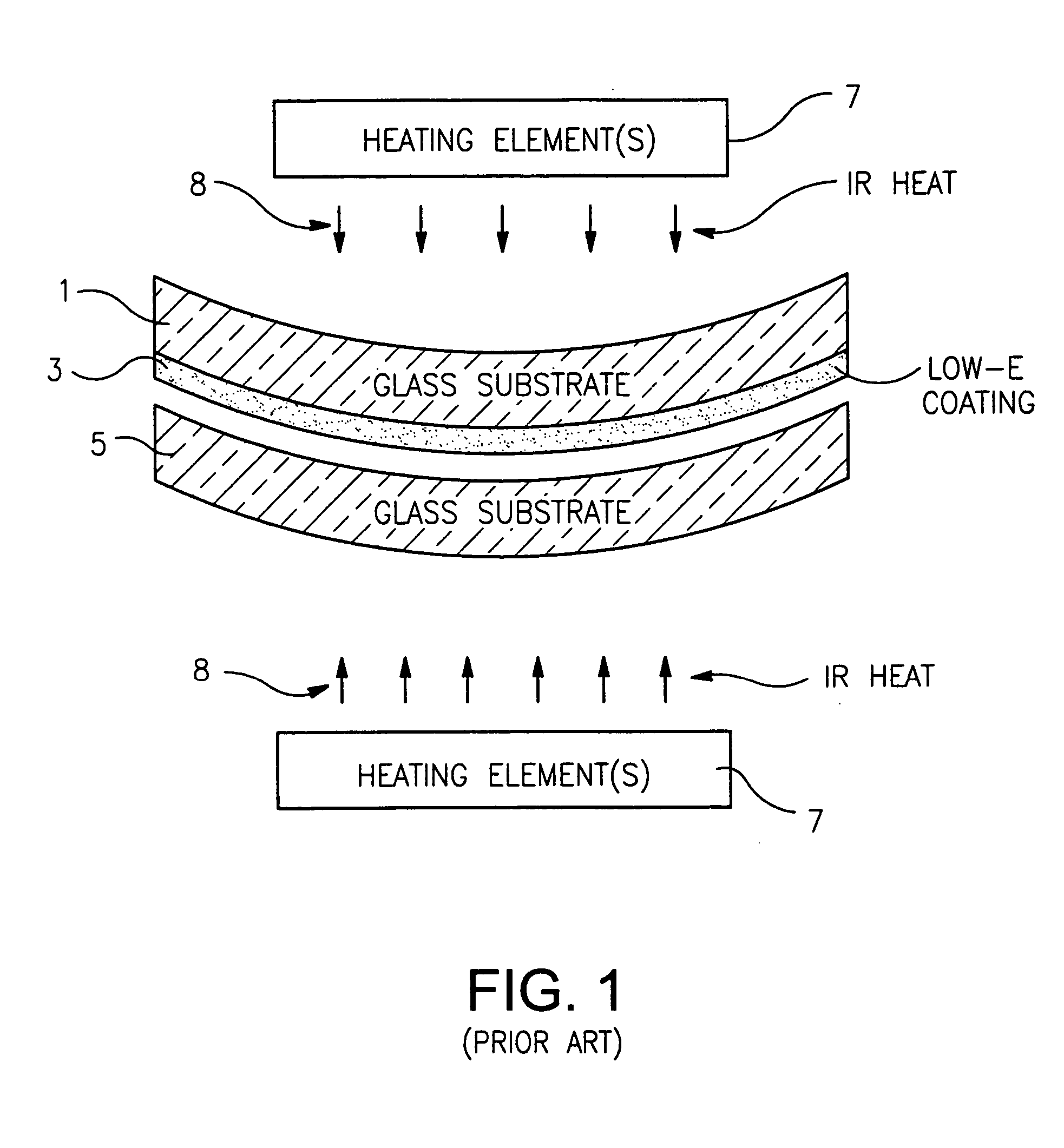 Apparatus and method for bending and/or tempering glass