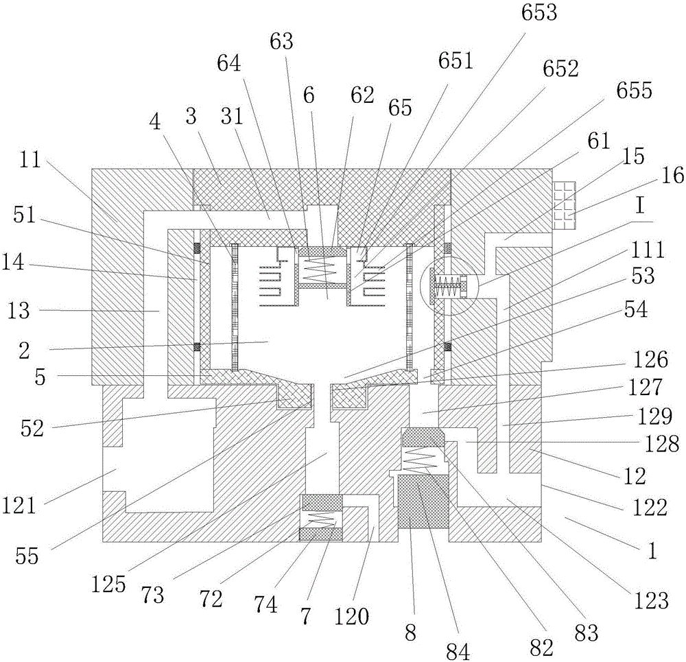 Commercial vehicle combined type unloading valve