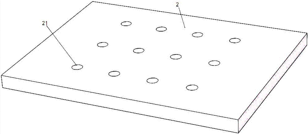 Ultrasonic vibration aging device suitable for eliminating stress of powder pressing body