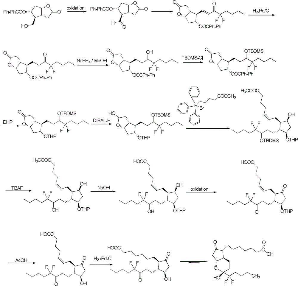 Preparation method of lubiprostone or midbody thereof