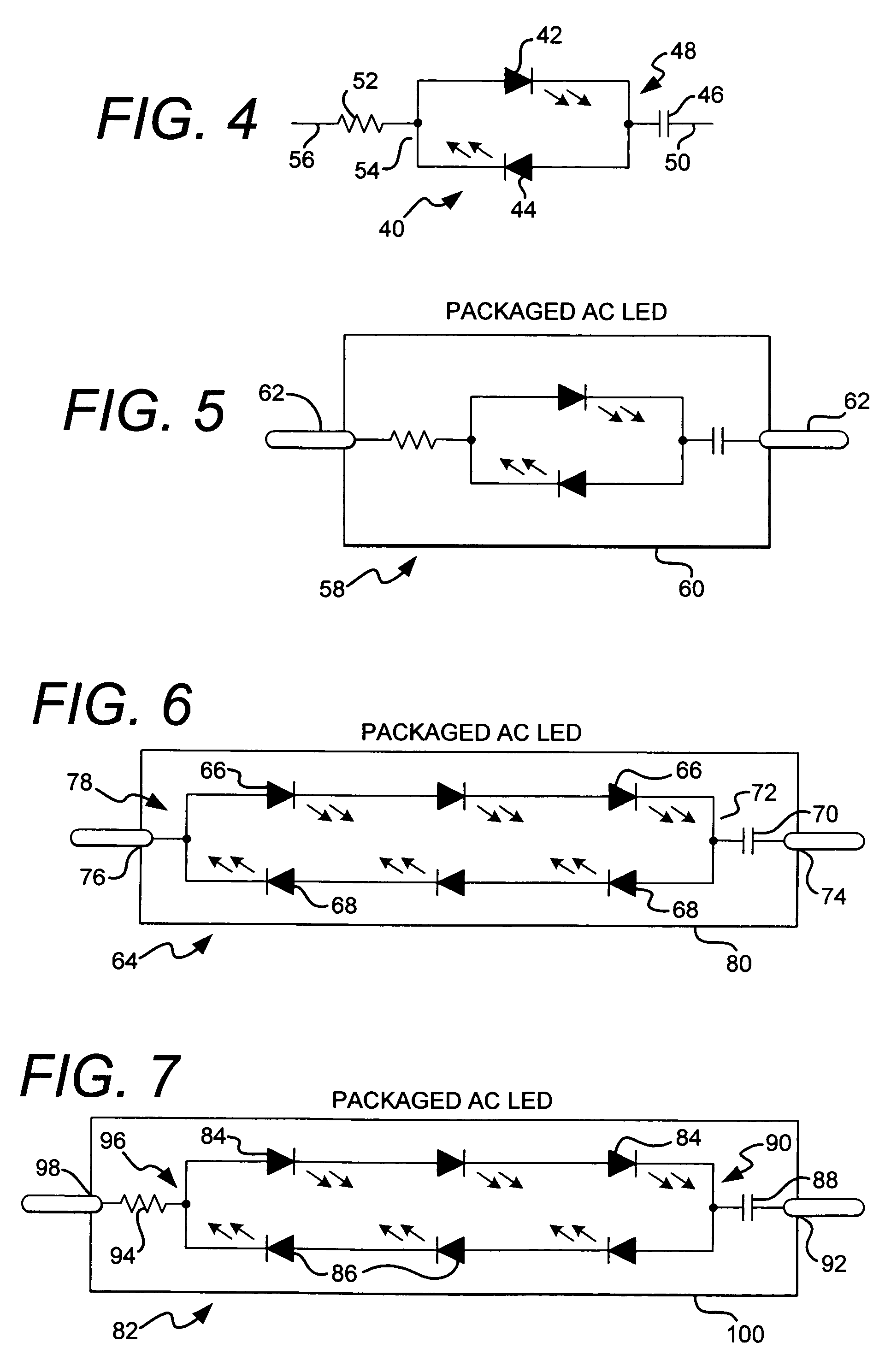 AC light emitting diode and AC LED drive methods and apparatus