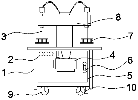 Composite textile embossing machine for leather