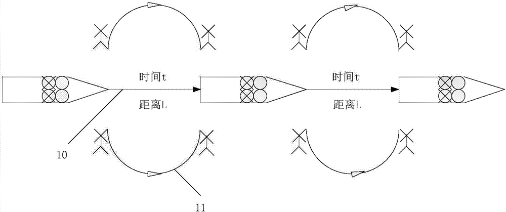 Wireless charging device for unmanned aerial vehicle and unmanned ship and combined cruise searching and rescuing method