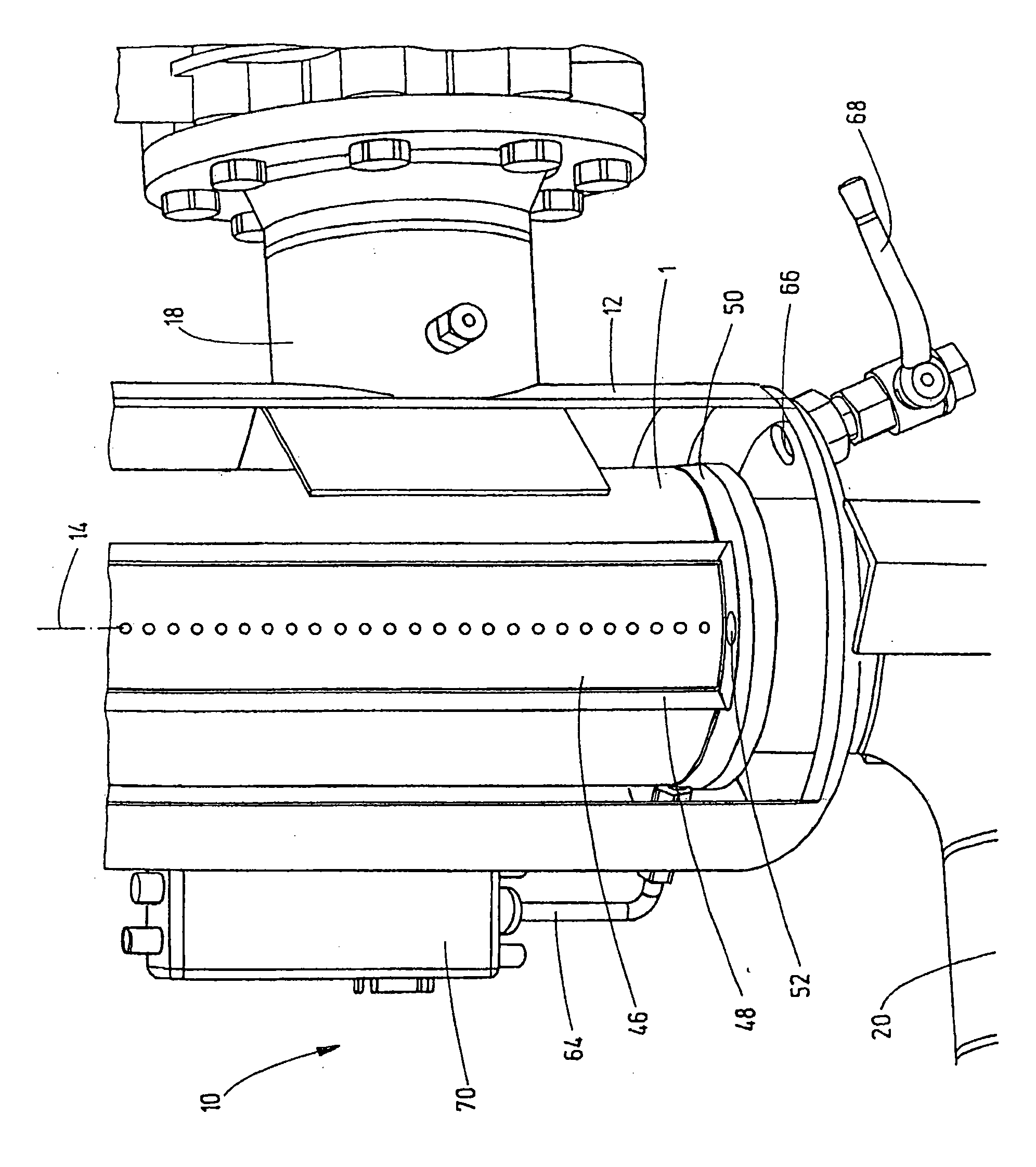 Filter with data storage provided with an antenna for transmitting signals