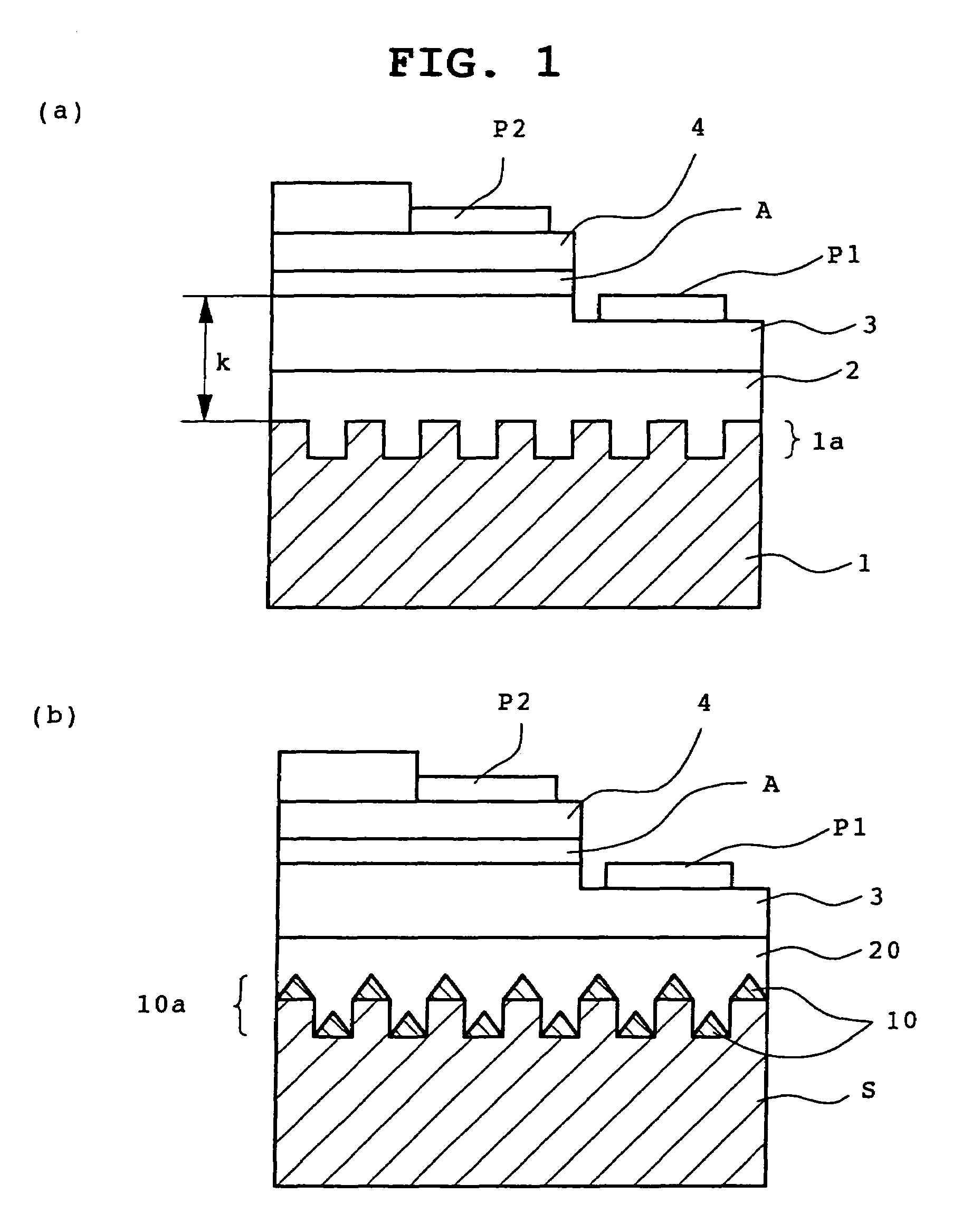 GaN group semiconductor light-emitting element with concave and convex structures on the substrate and a production method thereof