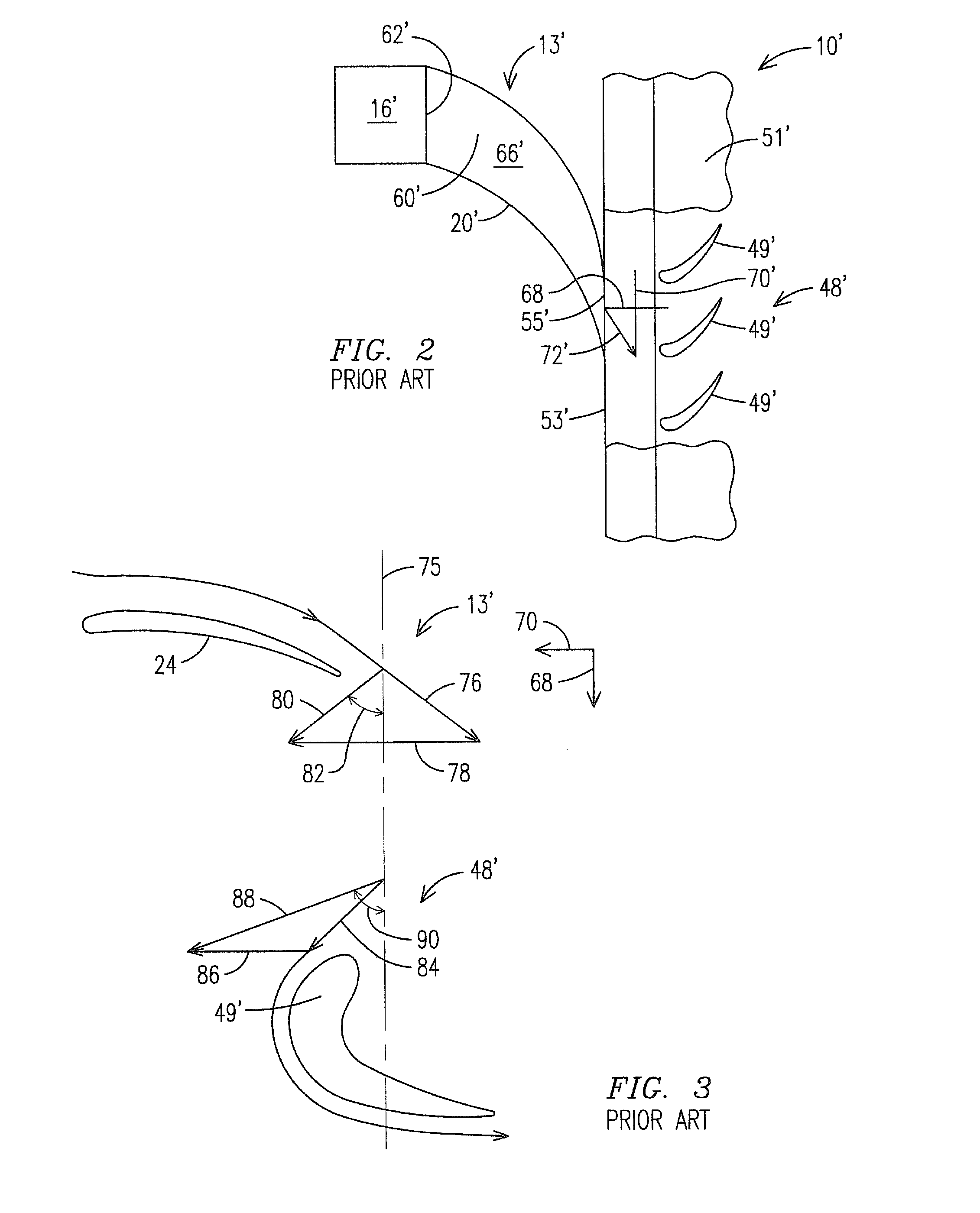 Mid-section of a can-annular gas turbine engine with a radial air flow discharged from the compressor section