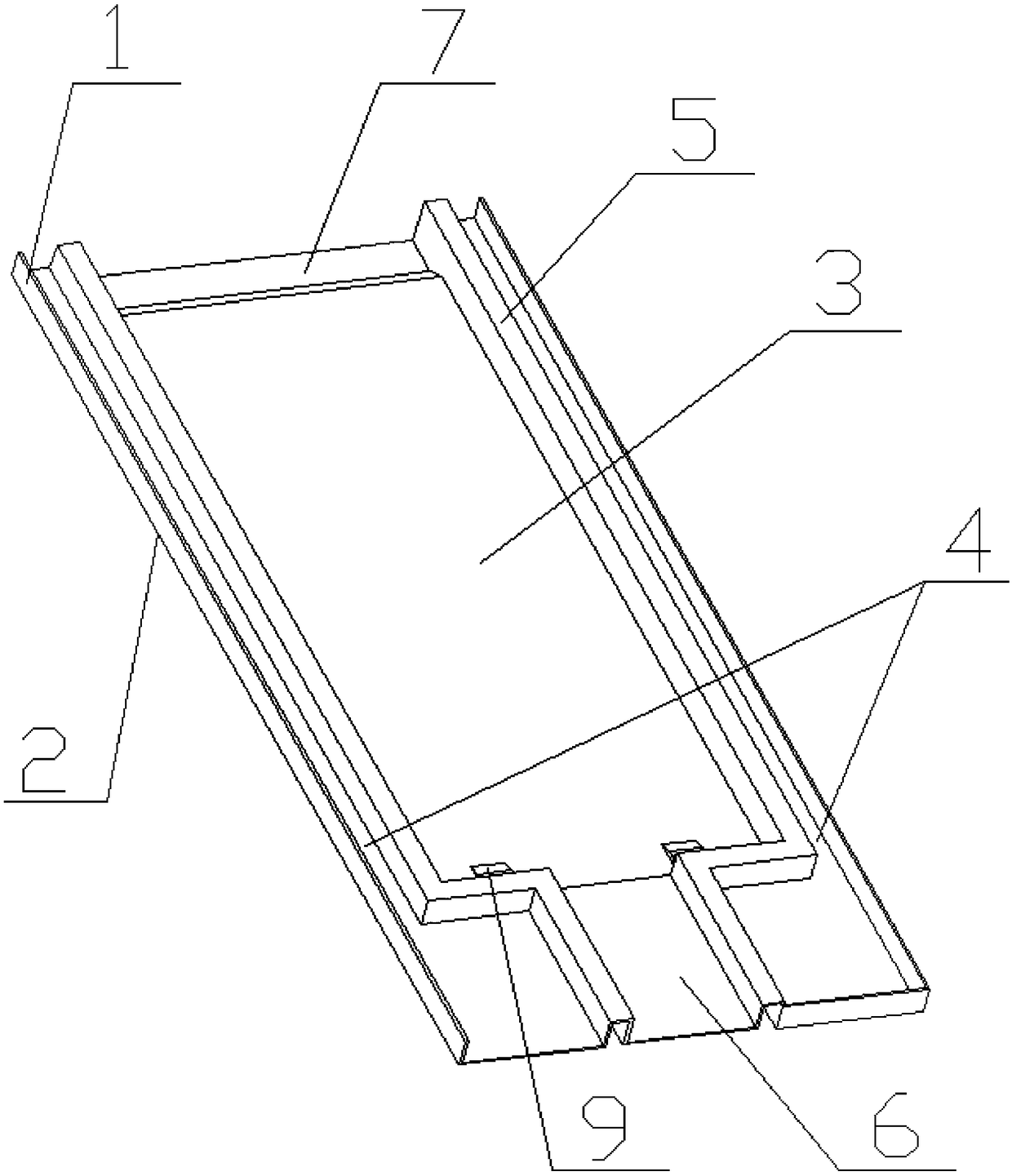 A pre-embedded box structure, a door body for a refrigerator and a refrigerator