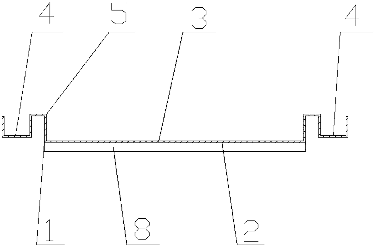 A pre-embedded box structure, a door body for a refrigerator and a refrigerator