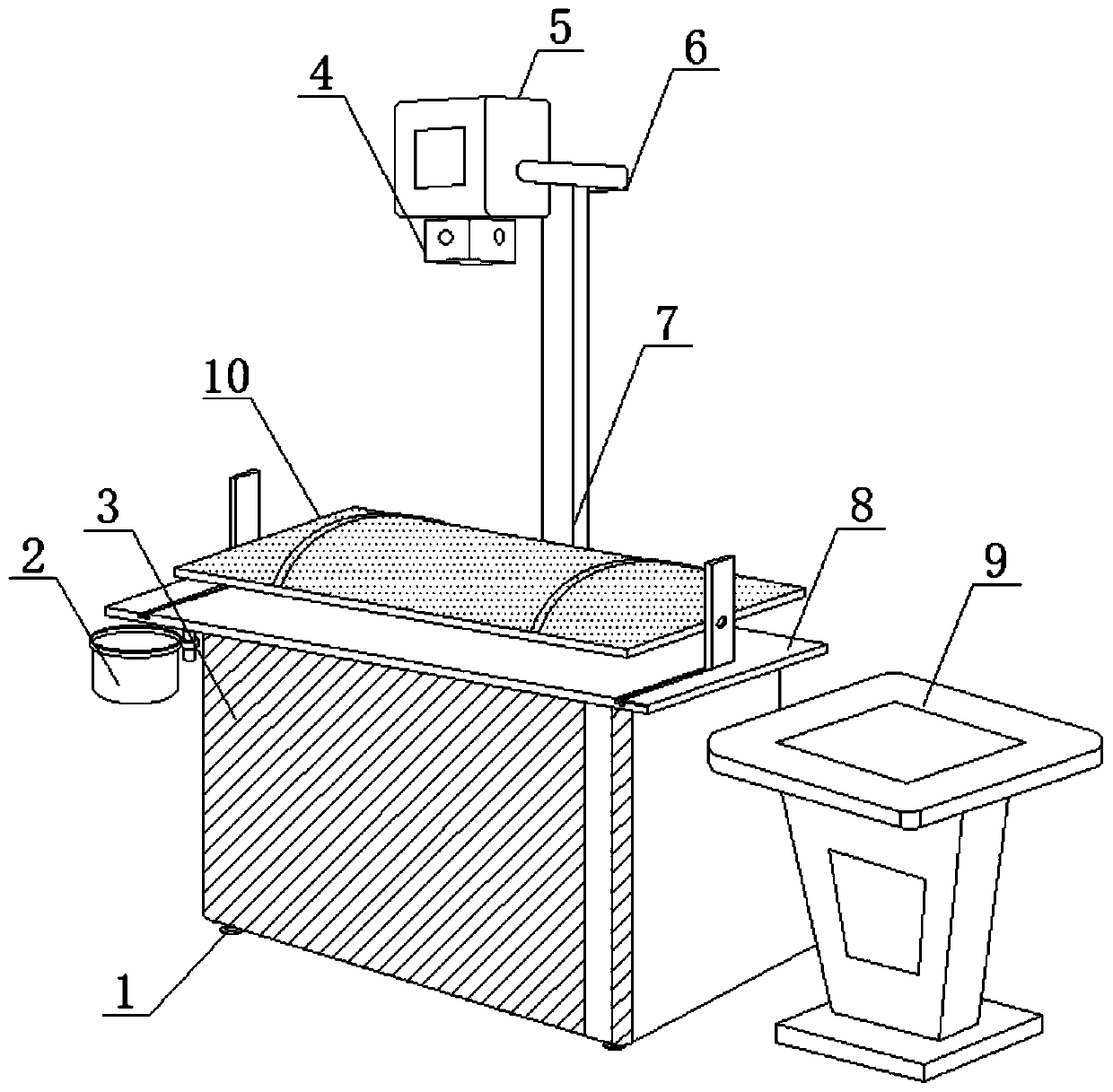 Treating device externally applied to mammal body