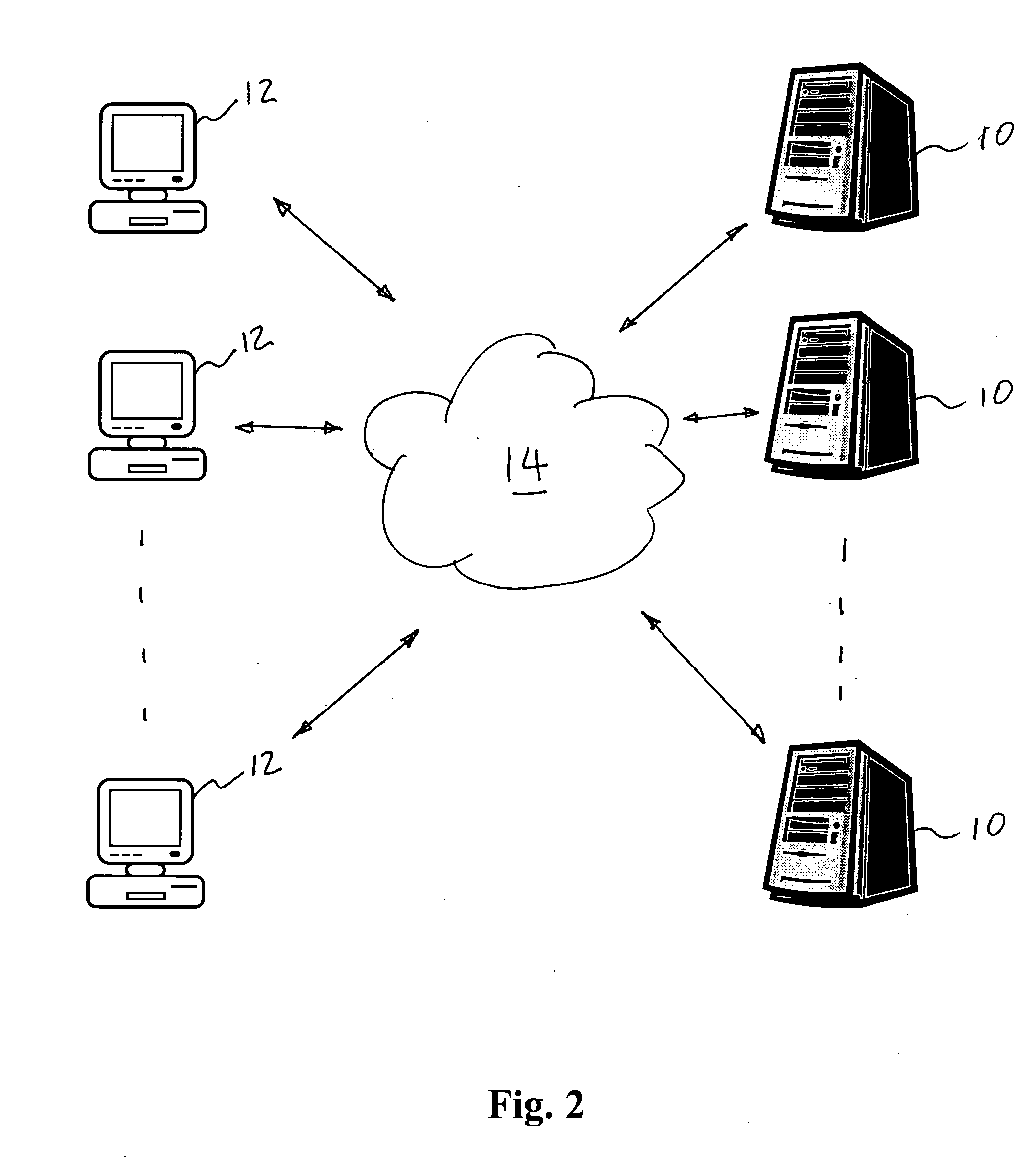 Client-centric information extraction system for an information network