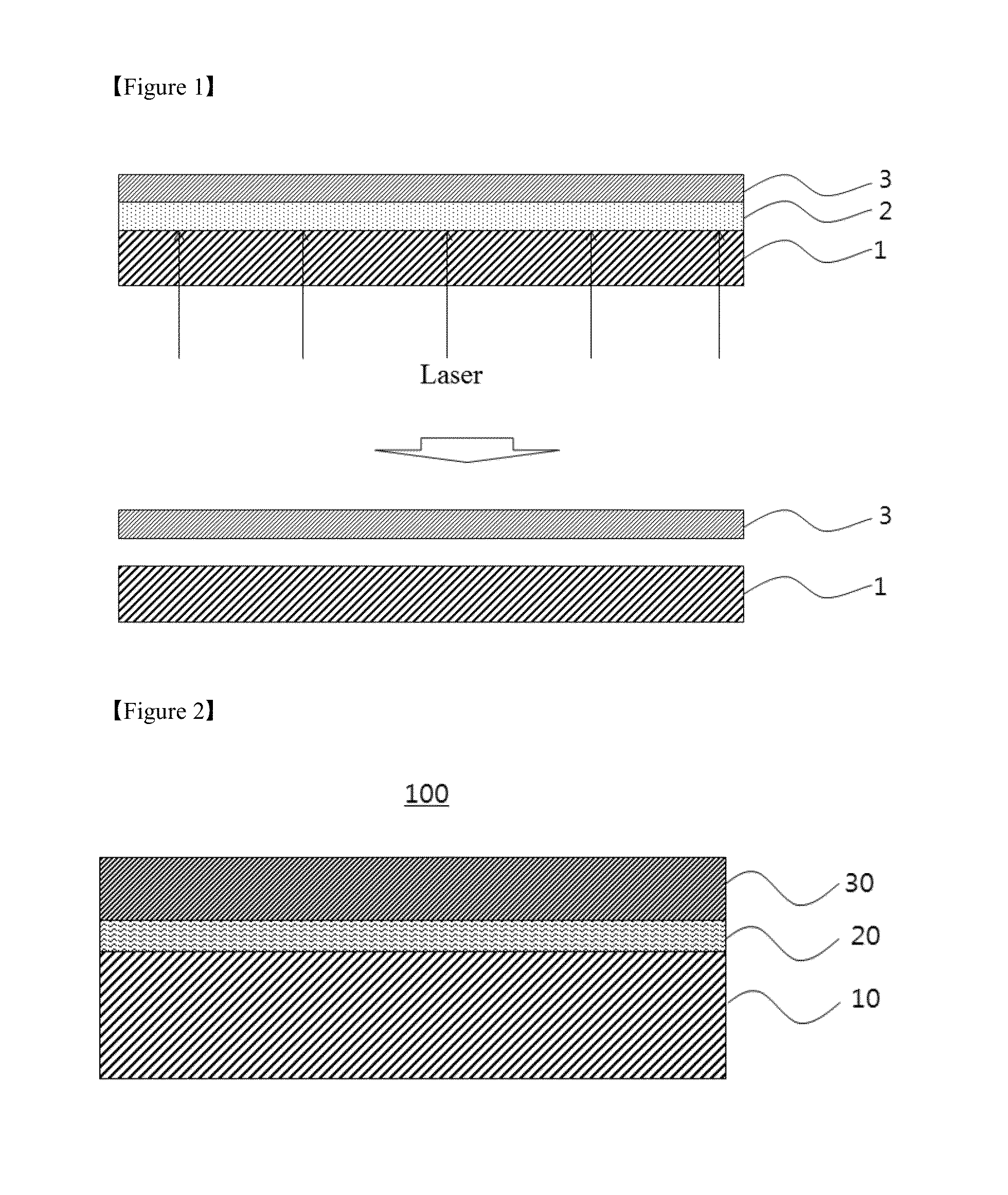 Laminate, and element comprising substrate manufactured using same