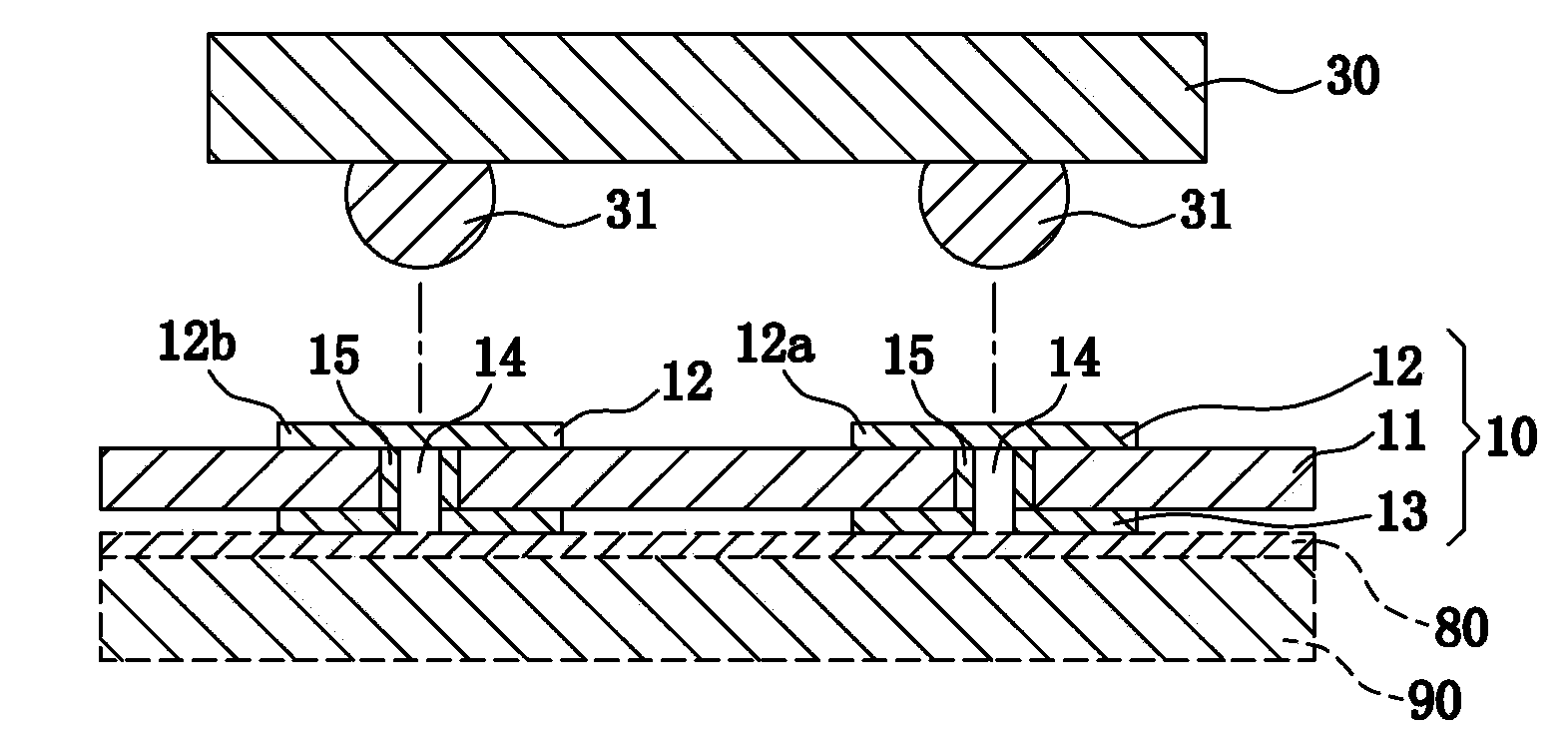 Light emitting diode encapsulation, PCB type radiating substrate used for light emitting diode encapsulation and manufacturing method of PCB type radiating substrate