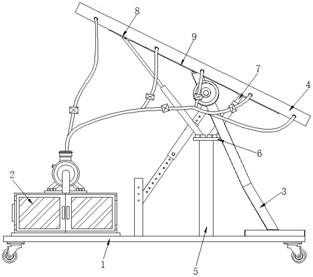 Self-material-turning type traditional Chinese medicine airing system capable of producing multiple kinds of medicine materials at same time