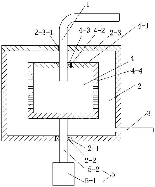 Wastewater centrifugal filtering device for water jet loom