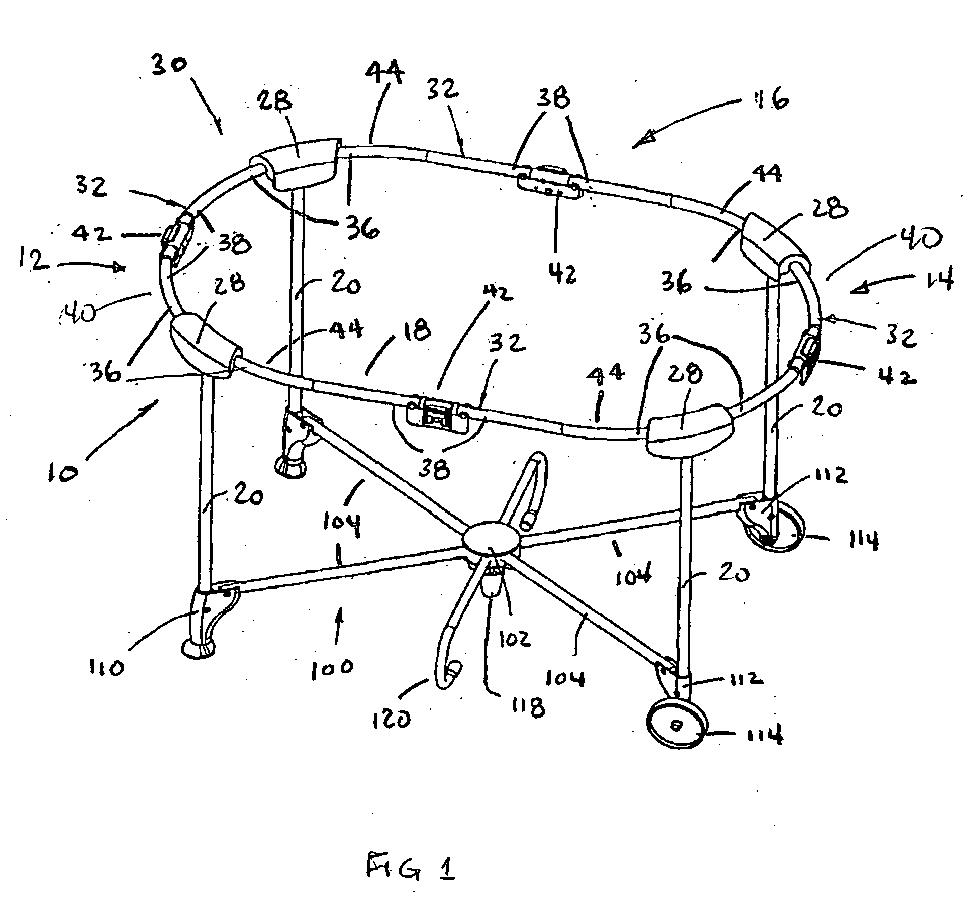 Foldable frame structure for a children's play-yard