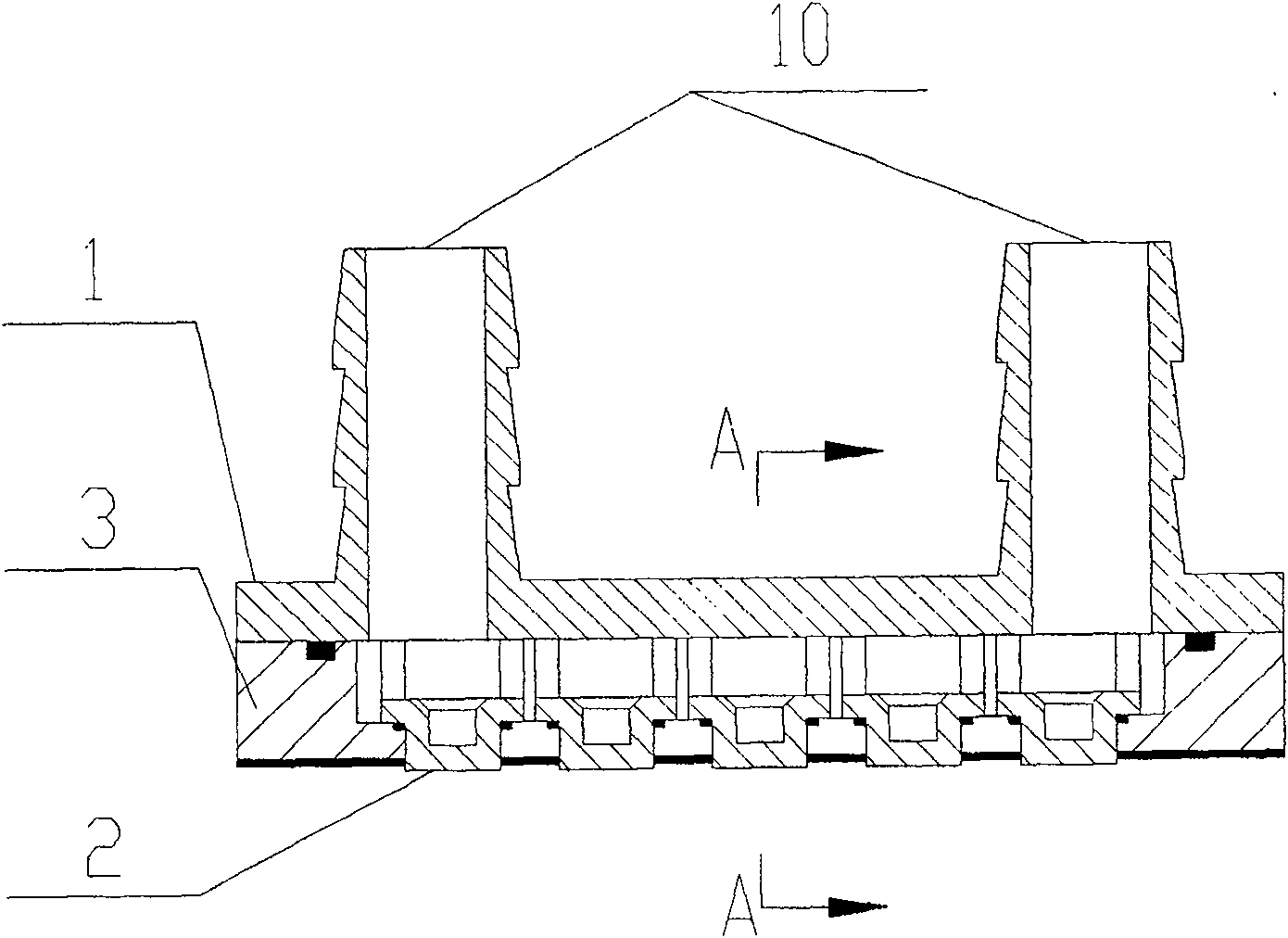 High-power laser diode array structure