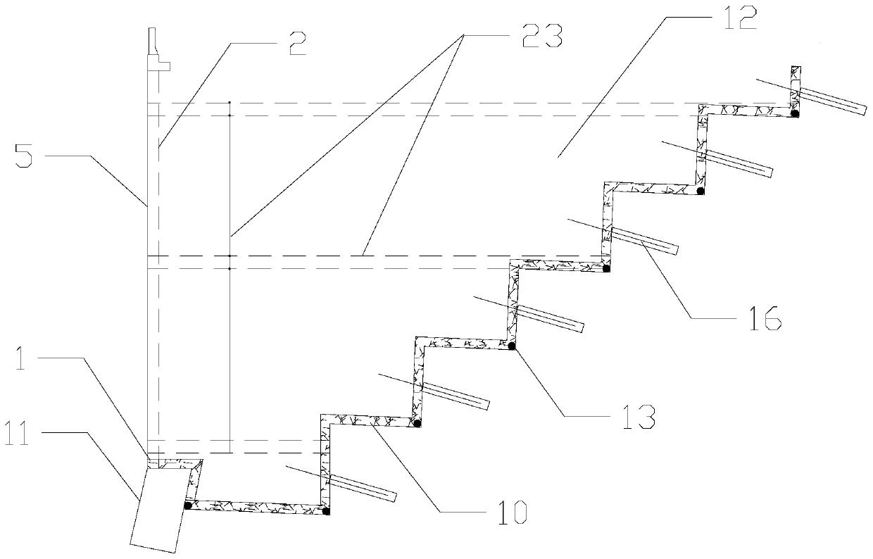 Mountainous area high-speed foam light soil roadbed structure