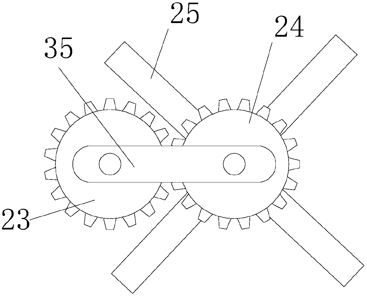 Packaging paper board double-sided printing and drying device