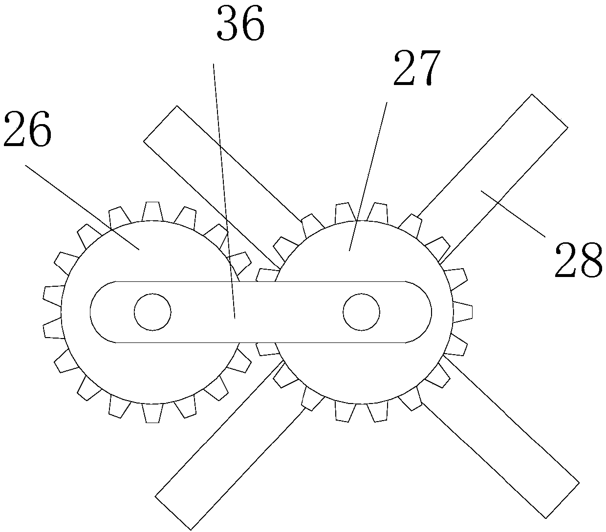 Packaging paper board double-sided printing and drying device