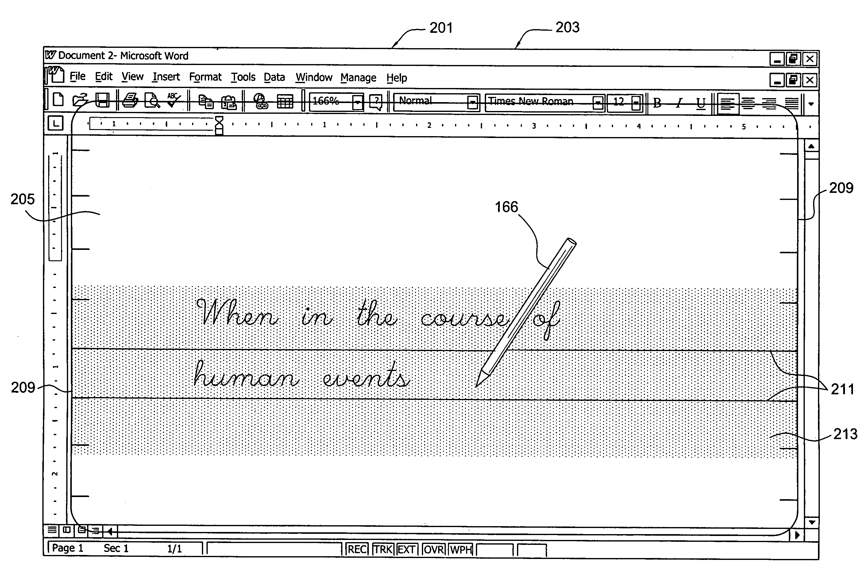 Write anywhere tool