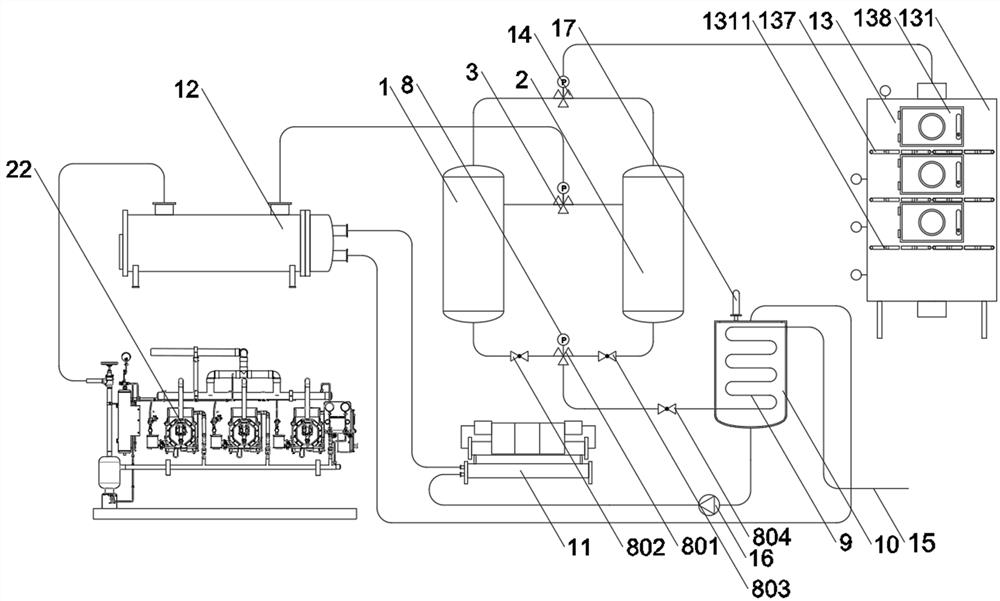 Medical molecular sieve oxygen generation system pretreatment device