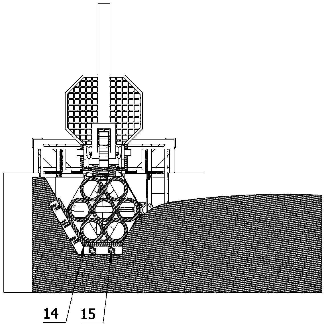 Lifting device for steel pipe pickling