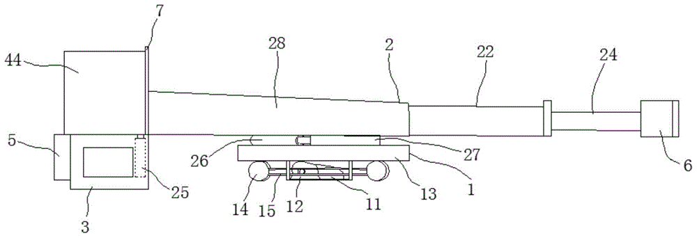 A metallurgical submerged arc furnace pusher