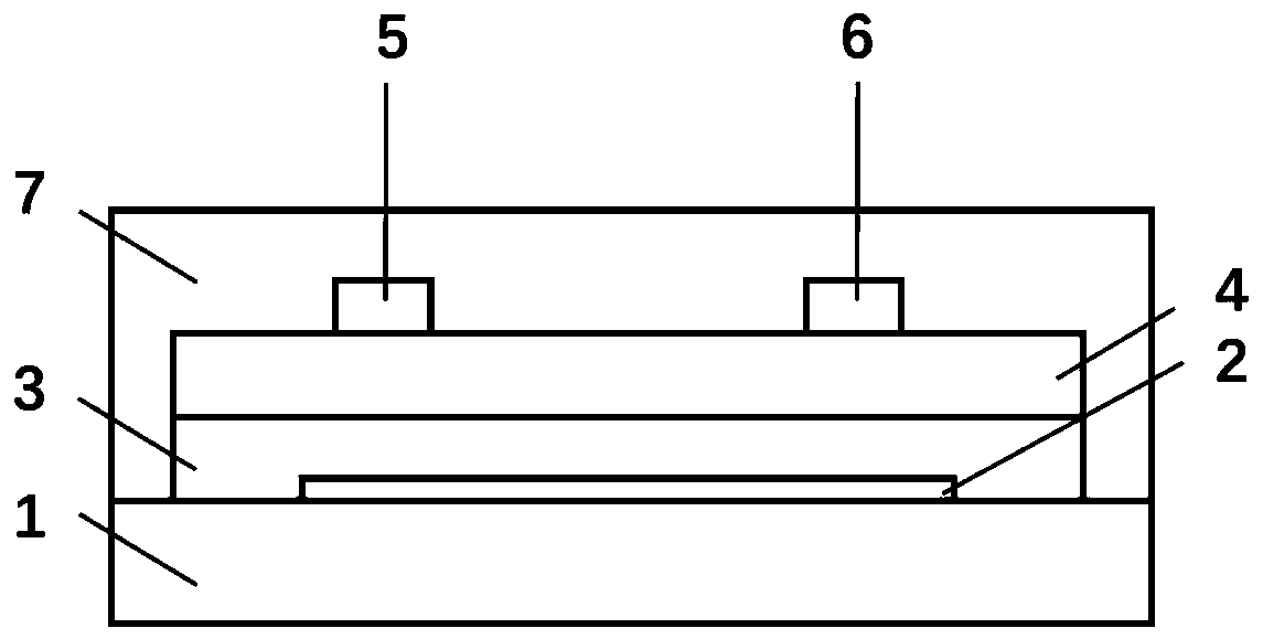 Temperature sensor based on organic field effect tube, and preparation method thereof