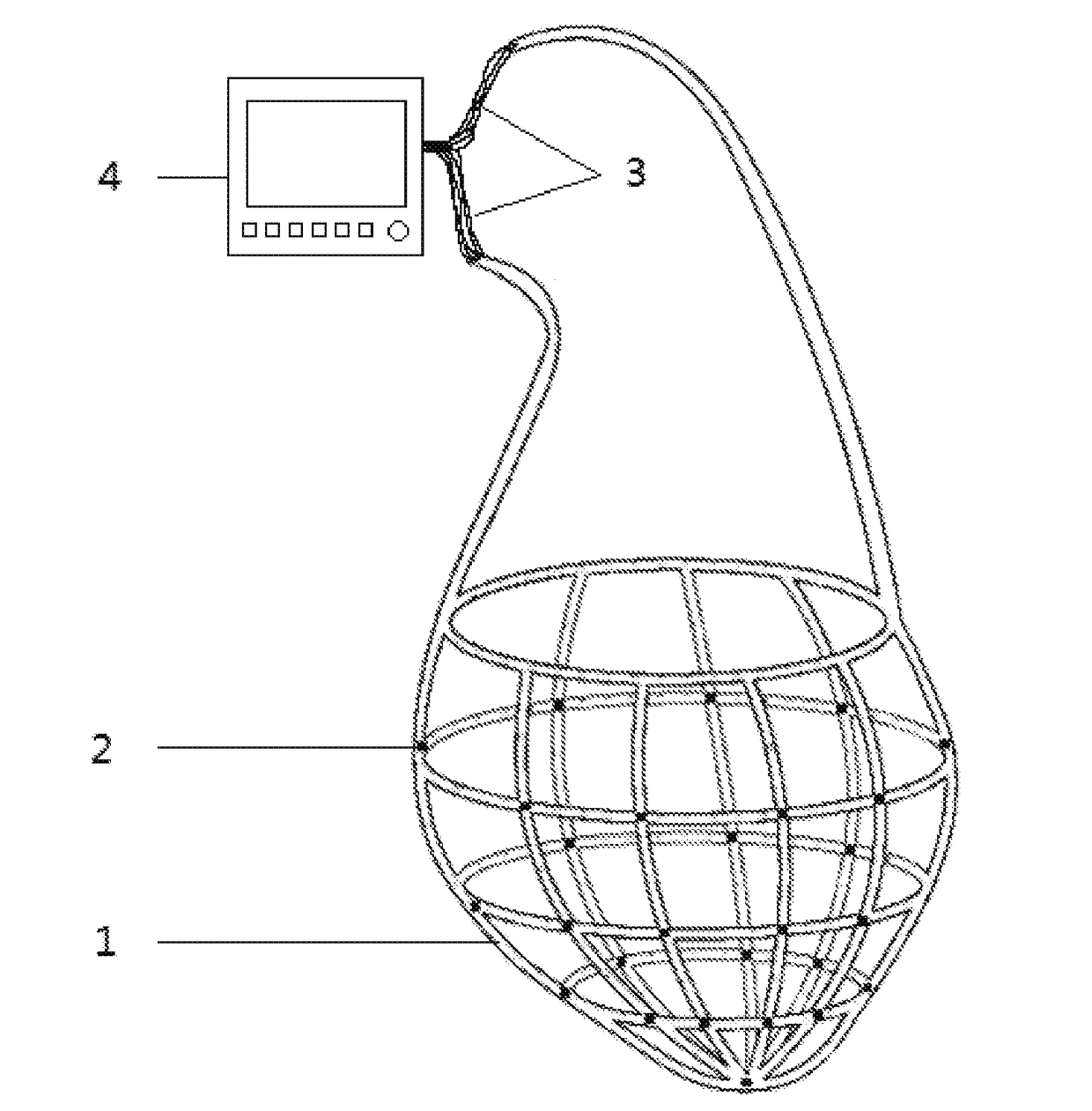 Cardiac function monitor and/or intervention system attached outside or inside of heart