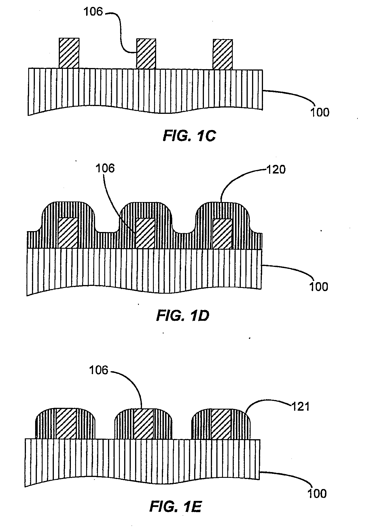 Integral patterning of large features along with array using spacer mask patterning process flow