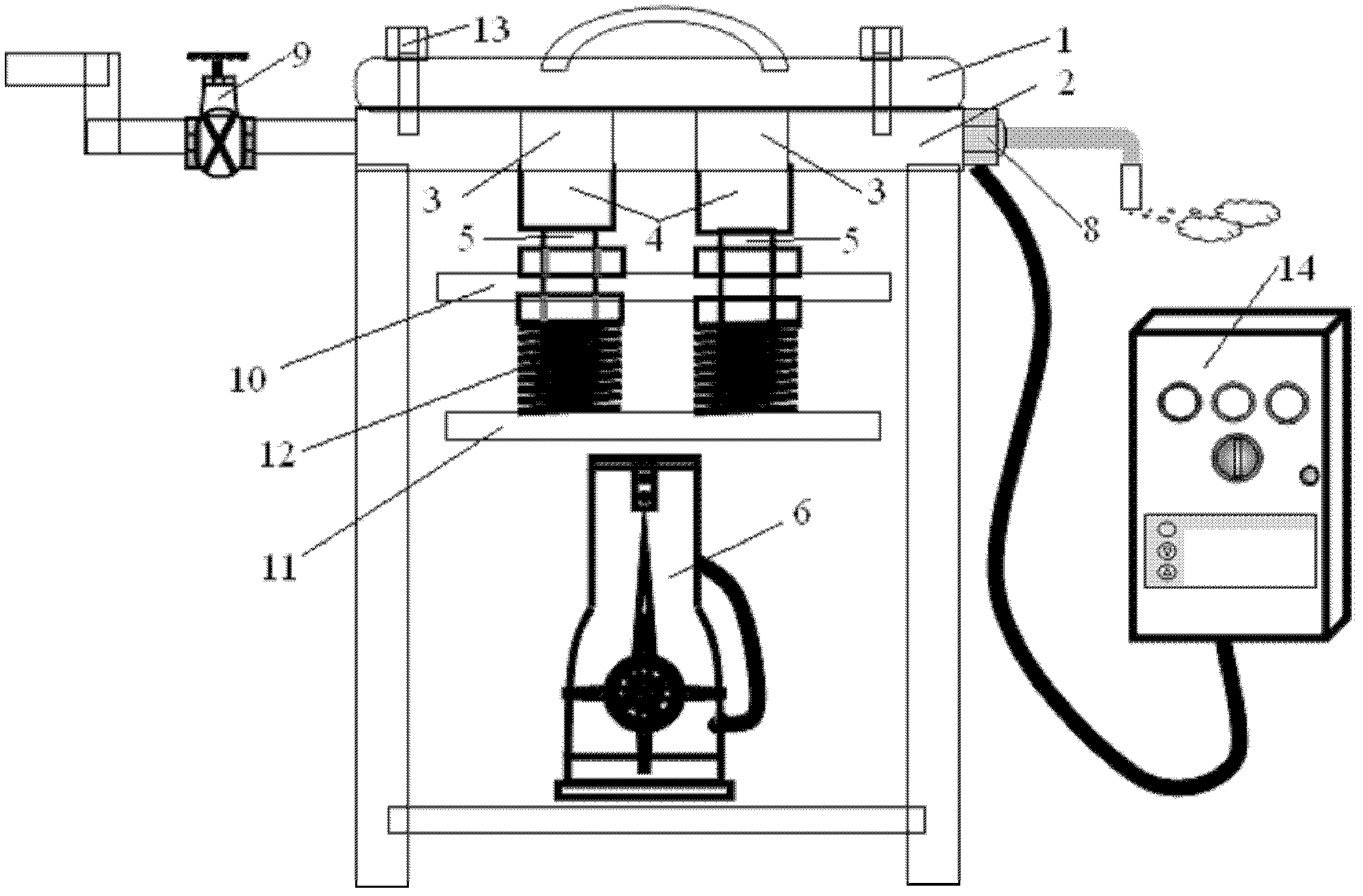 Multifunctional metallic phase sample inlaying machine