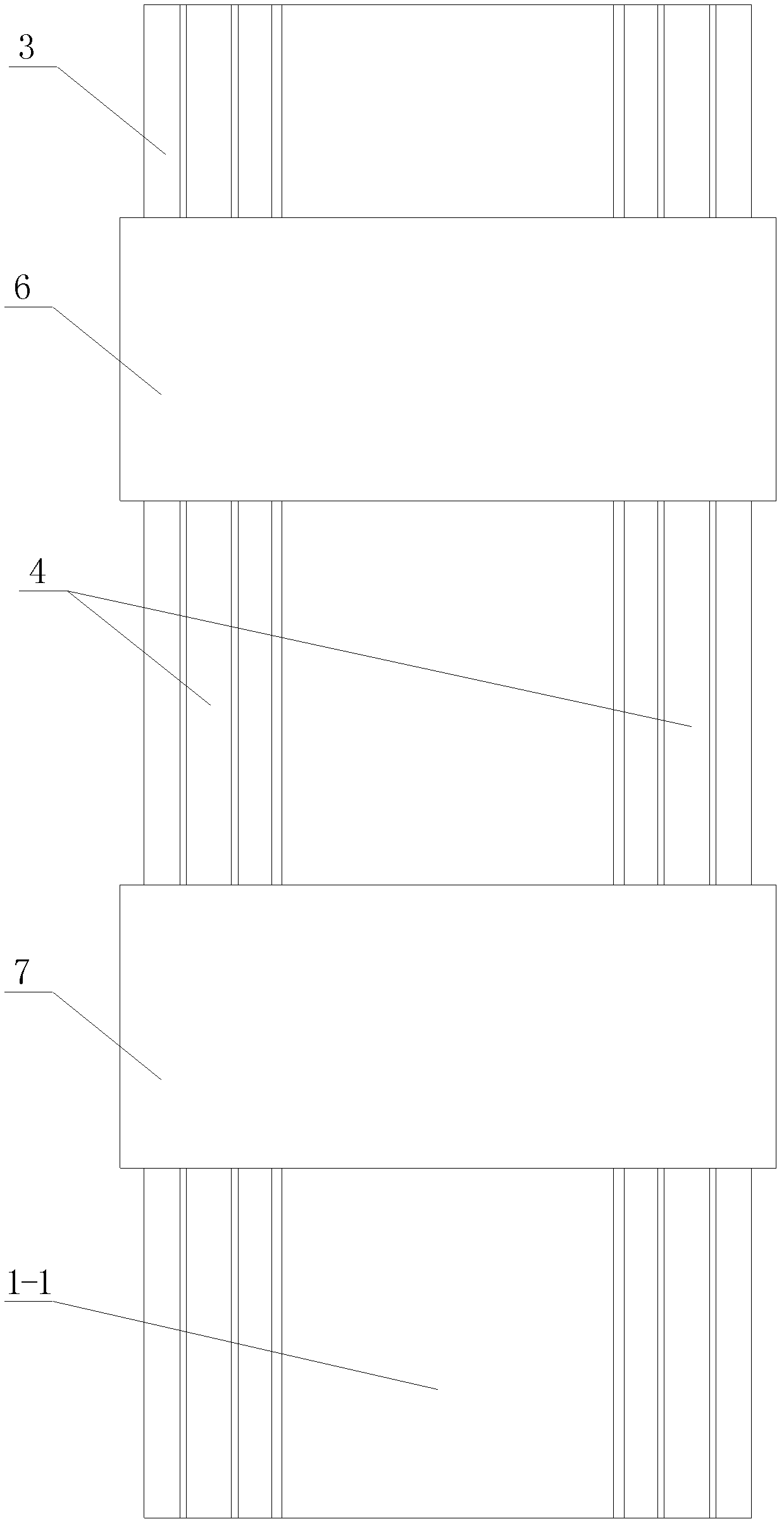 Loading test device for dynamic braking linear motors