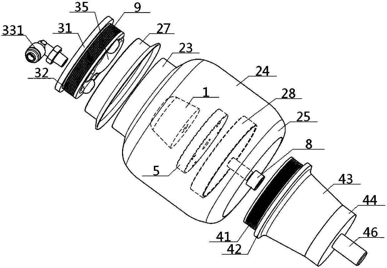 Small-volume low-rigidity airbag spring