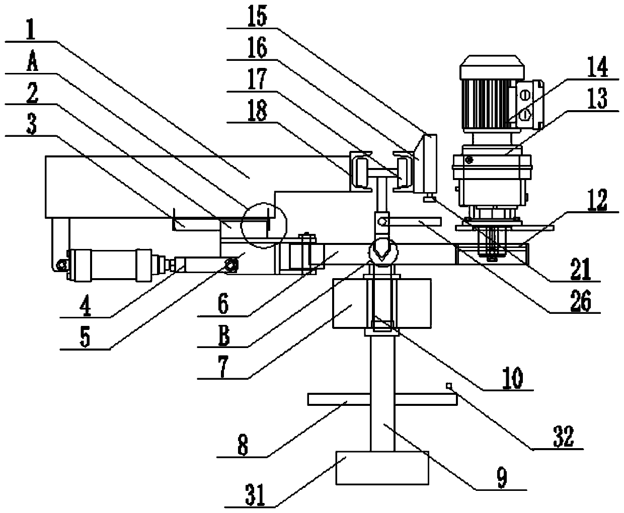 Rotary positioning device based on accumulating chain