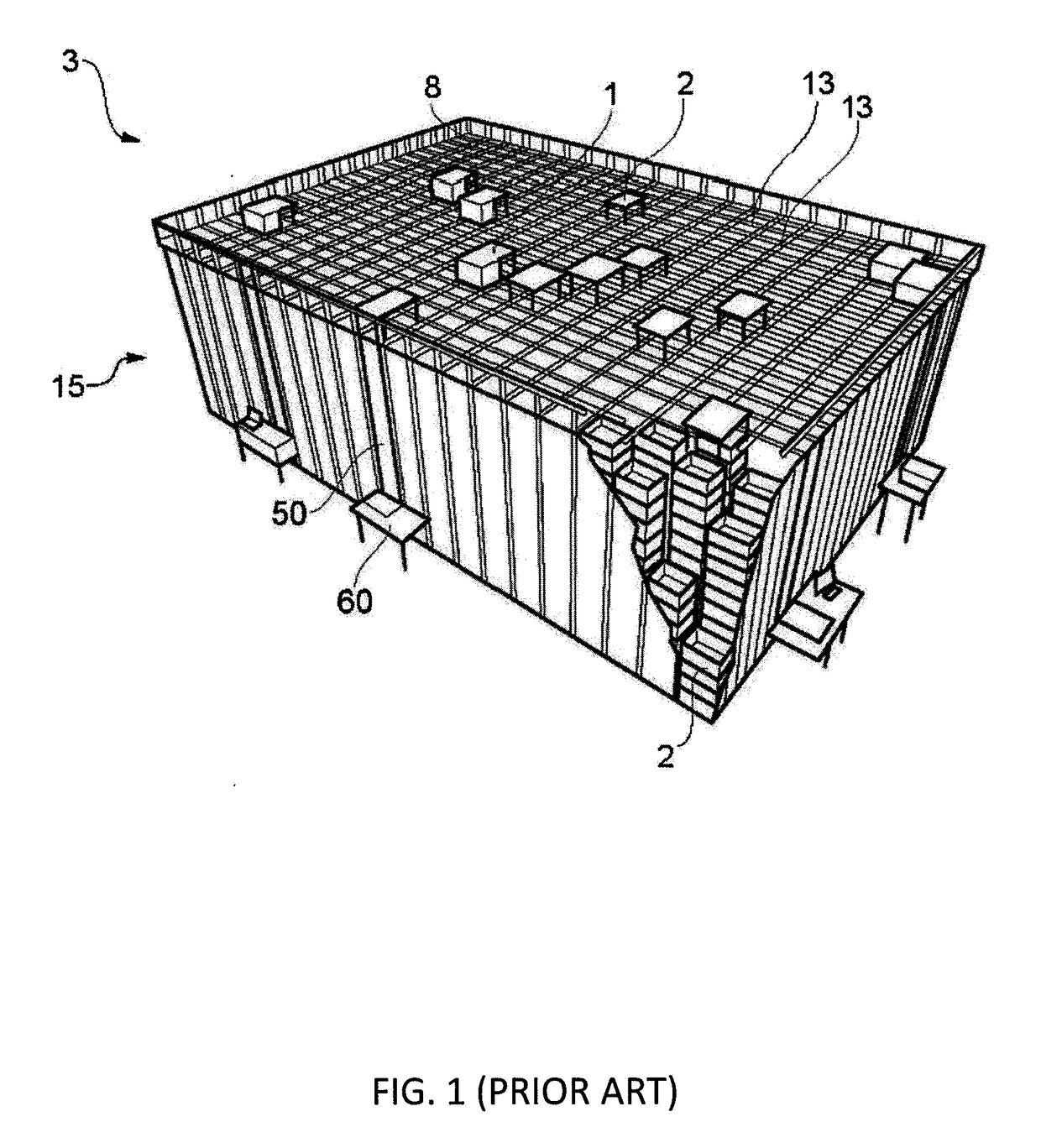 Robot for transporting storage bins