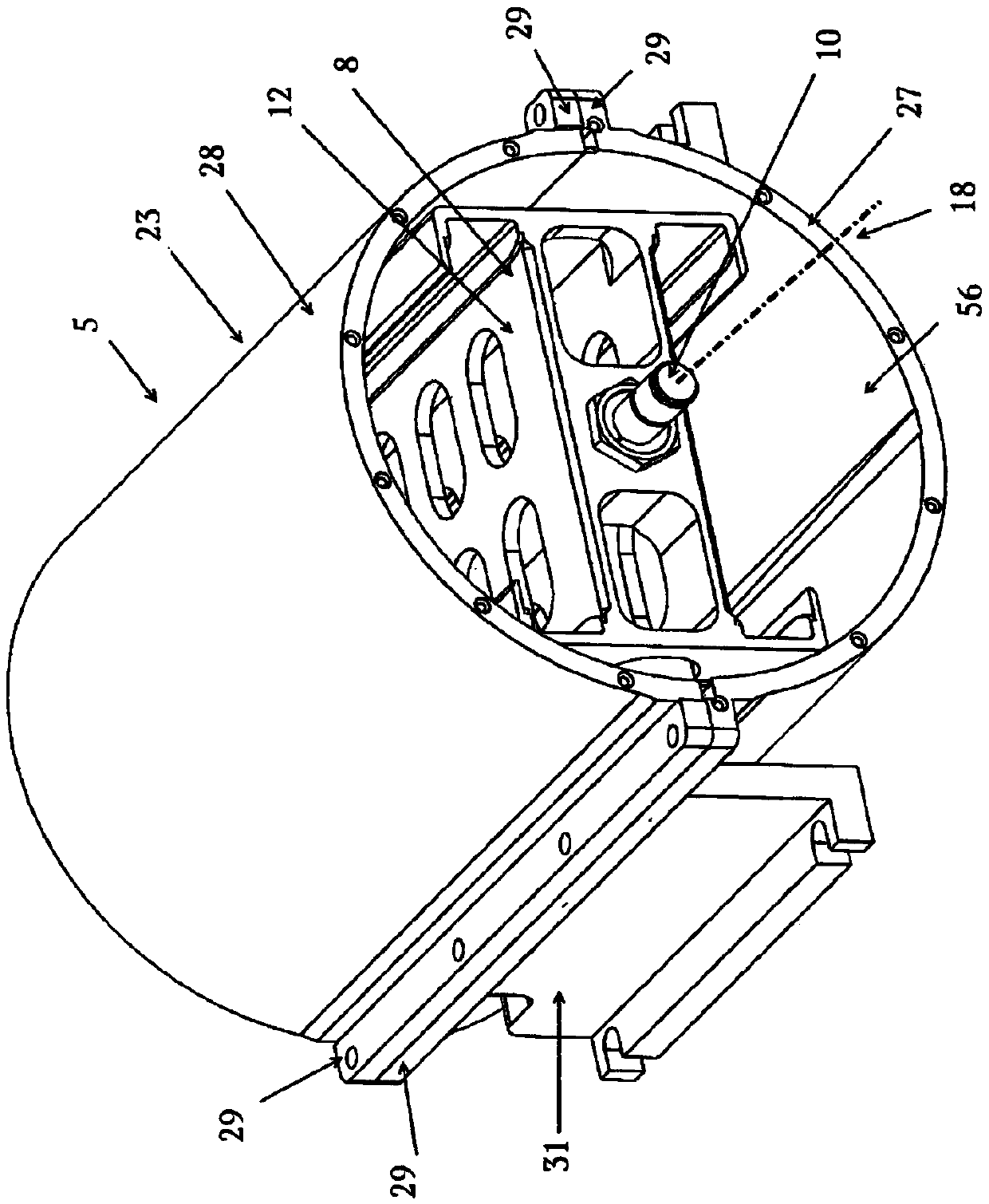 Centrifuge and method for centrifuging a reaction vessel unit